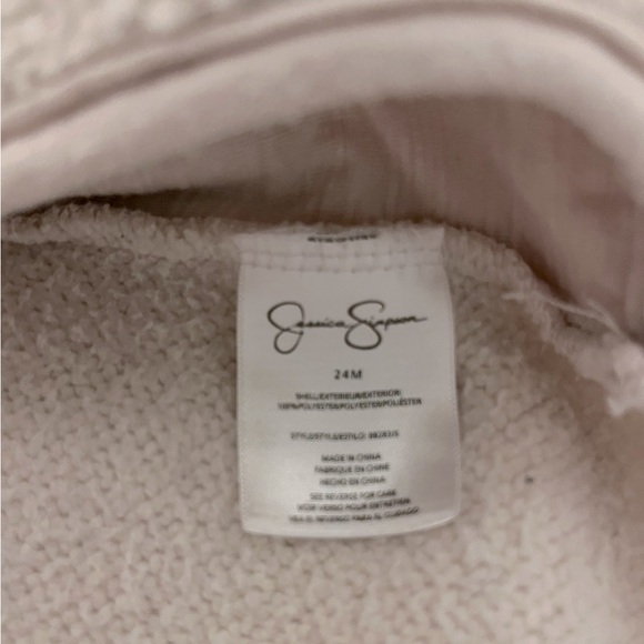 Jessica Simpson 24 months Leopard Print Outfit with Fuzzy Hoodie - Picture 4 of 11